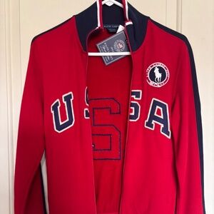 NWT 2012 Olympics Team USA Zip-Up Sweatshirt Polo Ralph Lauren XS